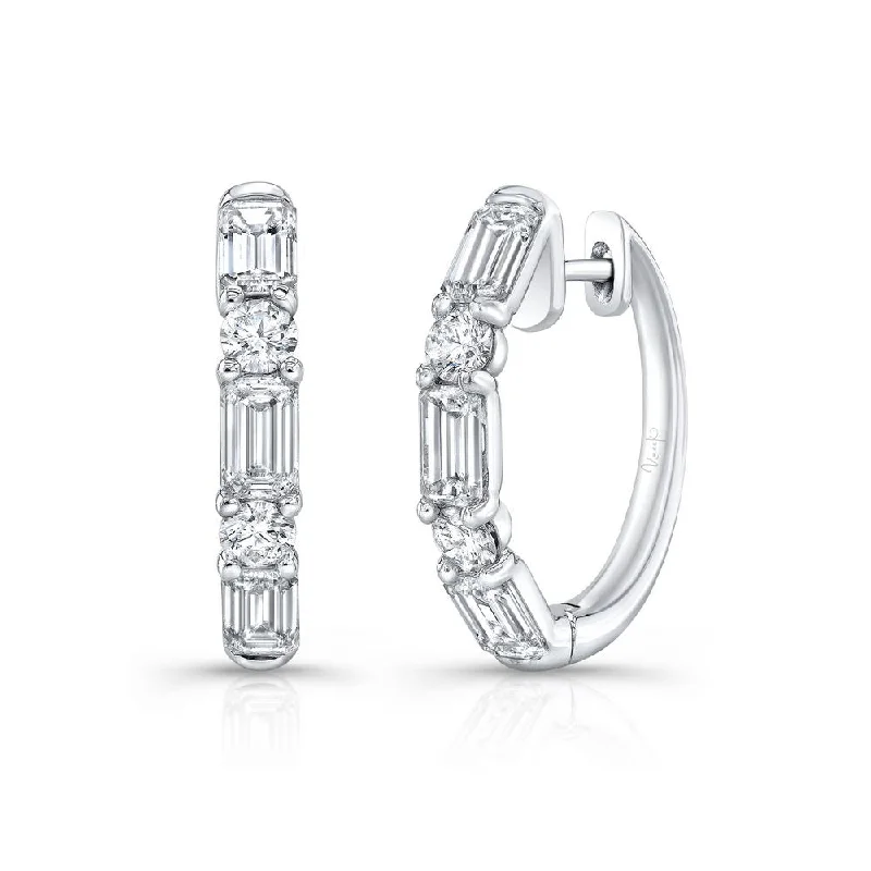 Elegant Earrings for Formal Wear-Uneek Signature Collection Huggie Earrings