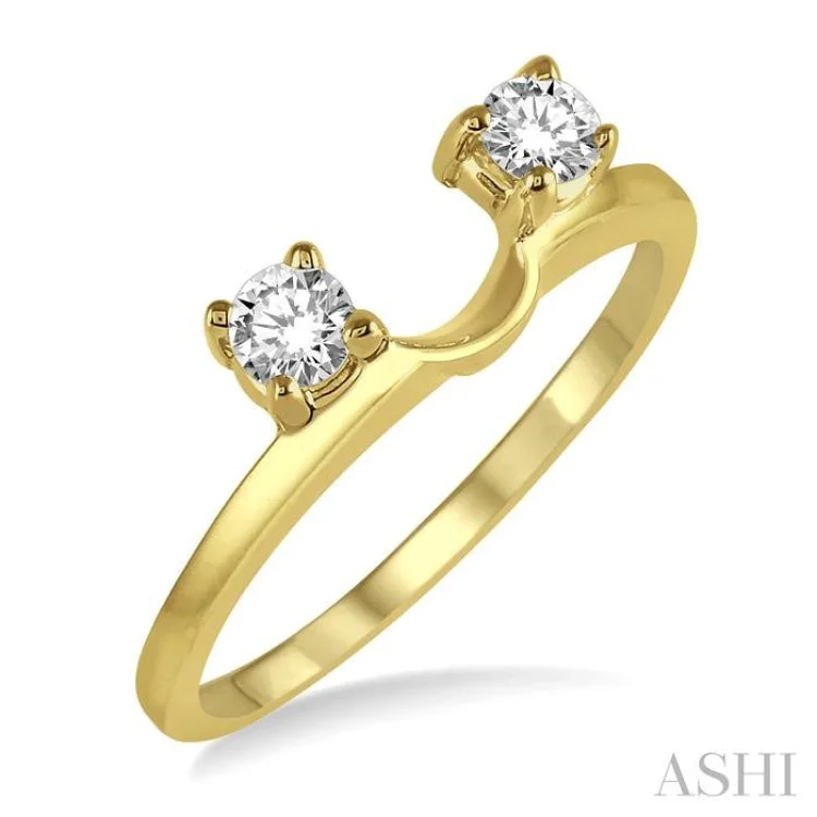 Luxury Gemstone Ring for Women-1/3 Ctw Round Cut Diamond Wrap Ring in 14K Yellow Gold