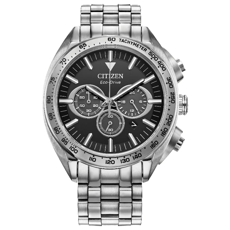 Women's Watches with Leather Straps and Crystal Detail-Citizen Eco-Drive Carson CA4540-54E