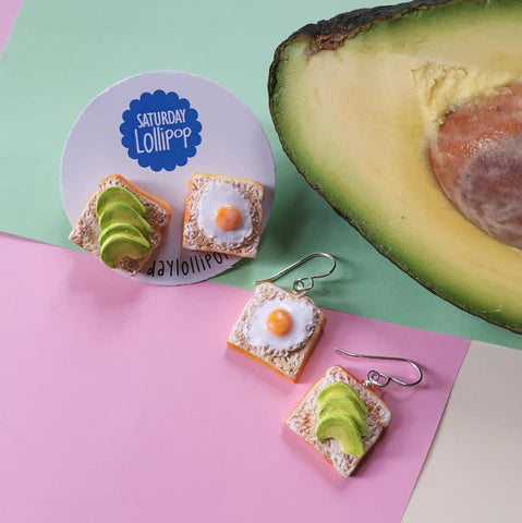 Vintage Style Drop Earrings-Saturday Lollipop Earrings - Avo and Egg Toast