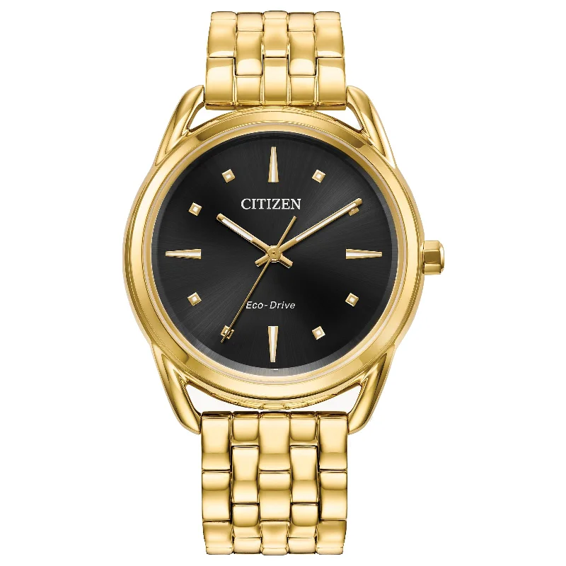 Automatic Watches for Men with Leather Strap-Citizen Eco-Drive Dress Classic FE7092-50E