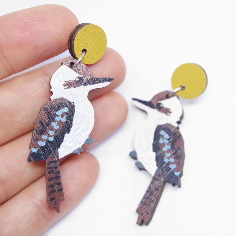 Funky Earrings for Casual Styles-Pixie Nut & Co Dangle - Kookaburra