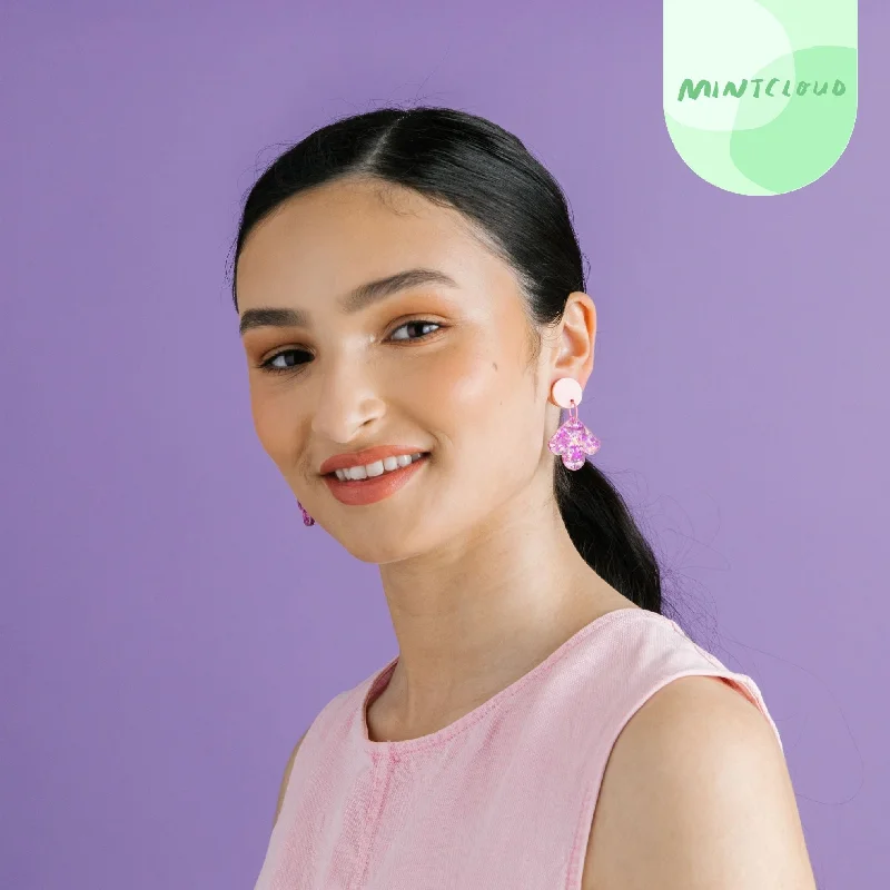 Small Drop Earrings for Casual Style-Mintcloud Dangles - Petal