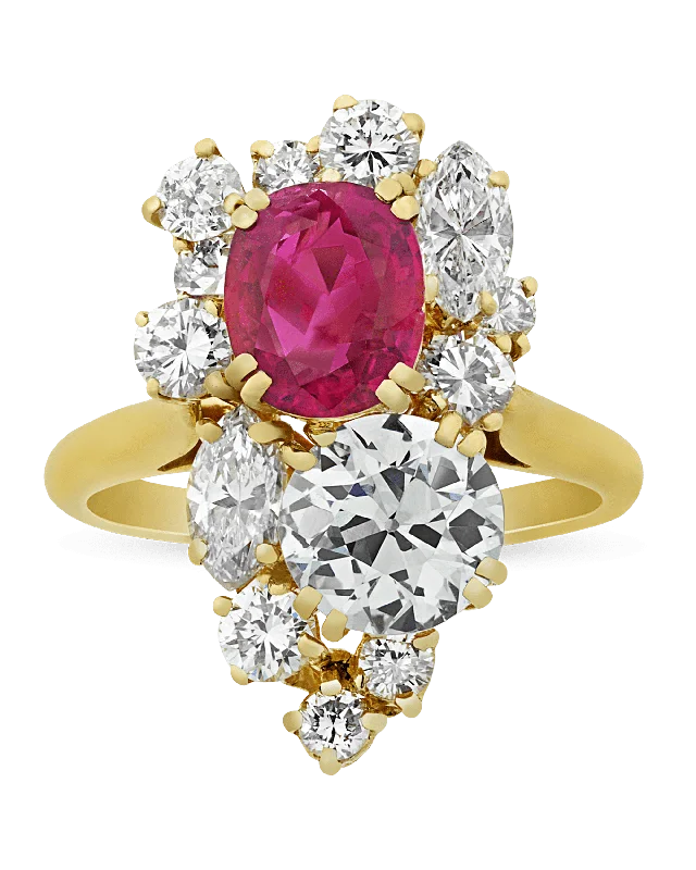 Luxury Wedding Ring for Women-Boucheron Burma Ruby Ring