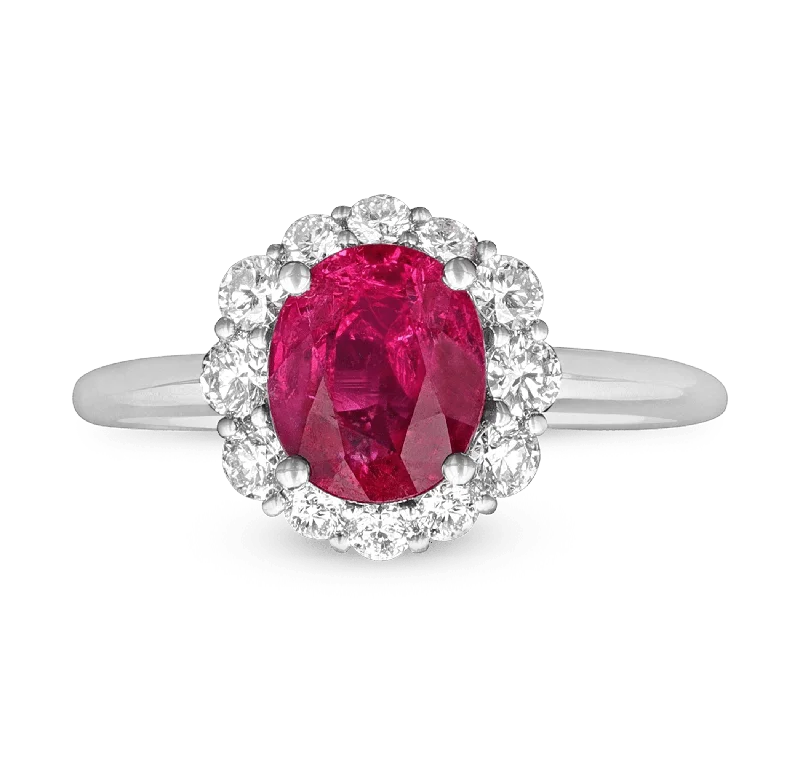 Unique Wedding Ring for Him and Her-Mozambique Ruby Ring, 2.07 carats