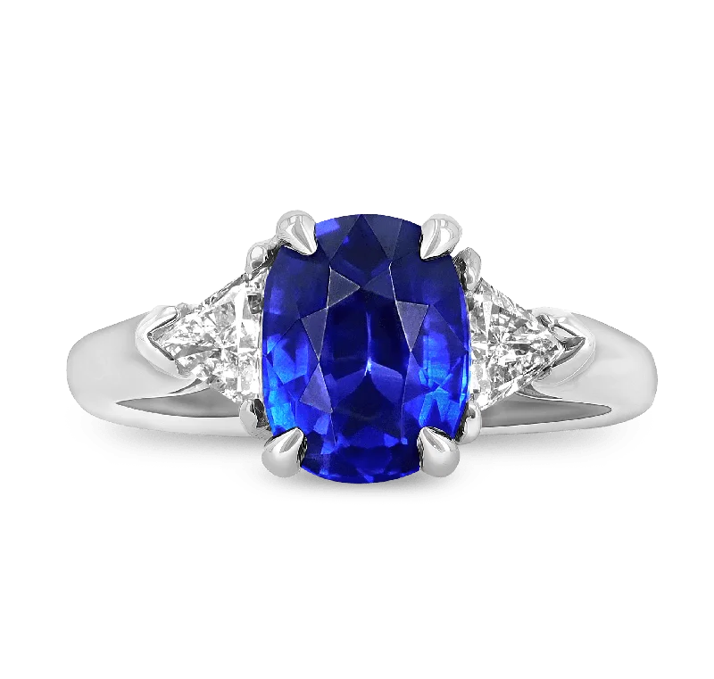 Unique Promise Ring for Her-Sapphire Ring, 2.21 carats