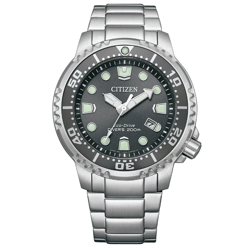 Waterproof Smart Watches for Swimmers-Citizen Eco-Drive Promaster Diver BN0167-50H