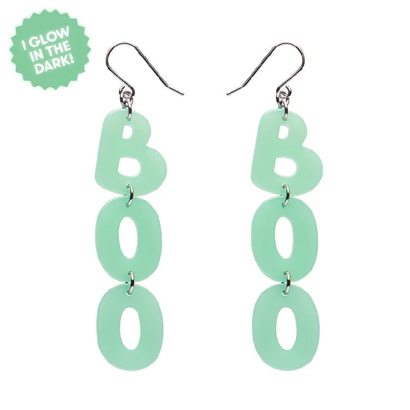 Small Drop Earrings for Casual Style-Erstwilder - Boo Drop Earrings (Glow in the Dark) - Best of Halloween (2024)