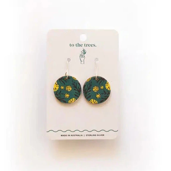 Beautiful Gem Earrings for Party-To the Trees Dangles - Wattle Blossom Small