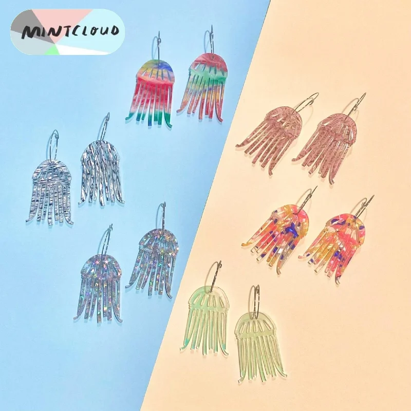 Ethnic Earrings for Traditional Wear-Mintcloud Dangle - Jelly Fish*