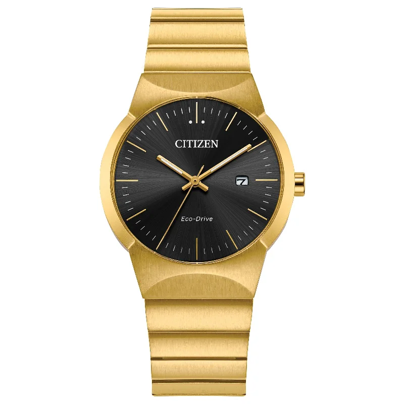 Men's Watches with Black Mesh Strap for Modern Style-Citizen Eco-Drive Axiom EW2672-58E