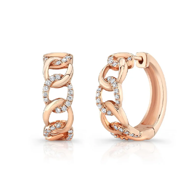 Trendy Earrings for Special Occasions-Uneek Legacy Collection Huggie Earrings