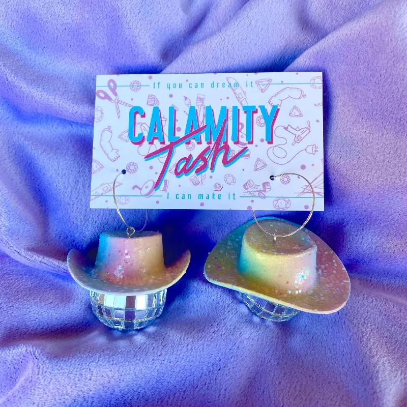 Beautiful Earrings for Fashionable Look-Calamity Tash - Disco Cowboy Earrings