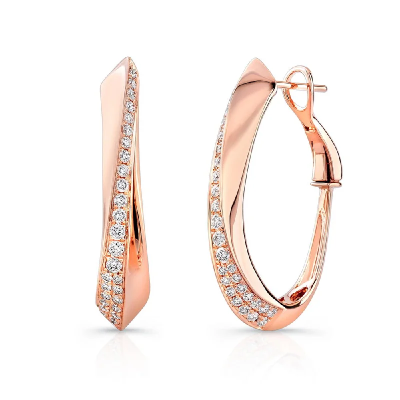 Elegant Long Earrings for Weddings-Uneek Chatterley Collection Double-Row Hoop Earrings