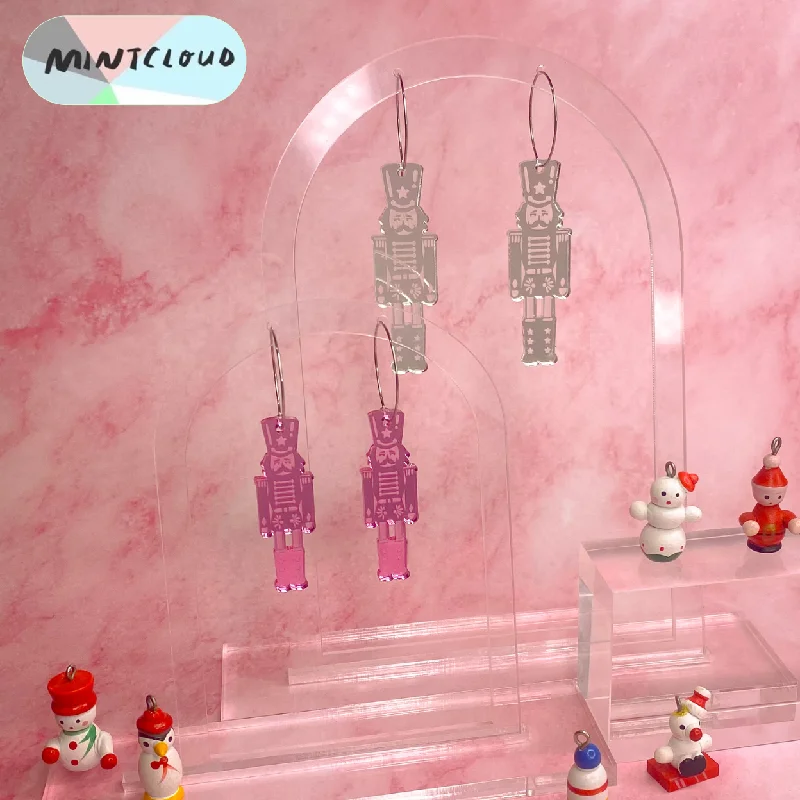 Luxury Stud Earrings for Women-Mintcloud Christmas Earrings - Nutcracker