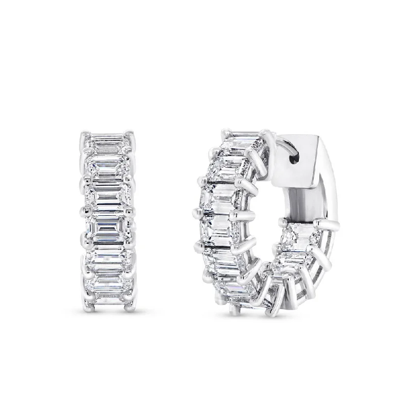 Silver Stud Earrings-Uneek Signature Collection Hoop Earrings