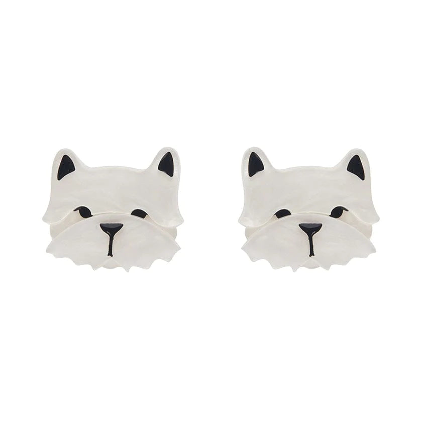 Artistic Pearl Earrings-Erstwilder - Winston the Westie Earrings - Fan Favorites (2022)