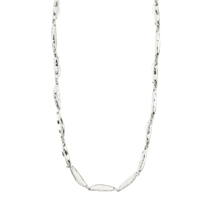 Classic Silver Necklace for Women-Echo Silver Plated Necklace