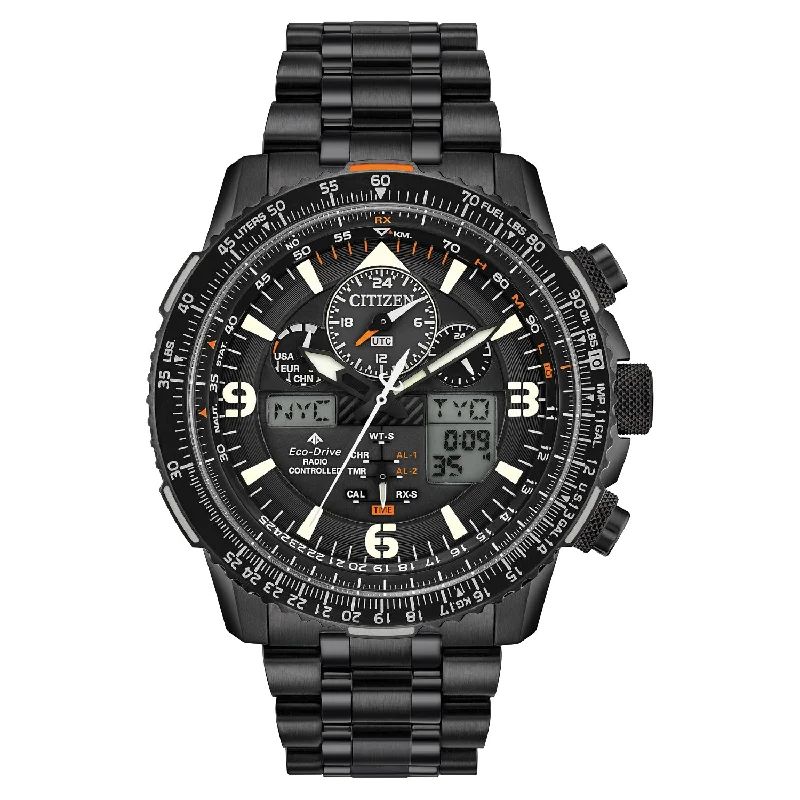 Affordable Stainless Steel Watches for Men-Citizen Eco-Drive Promaster Skyhawk A-T JY8075-51E