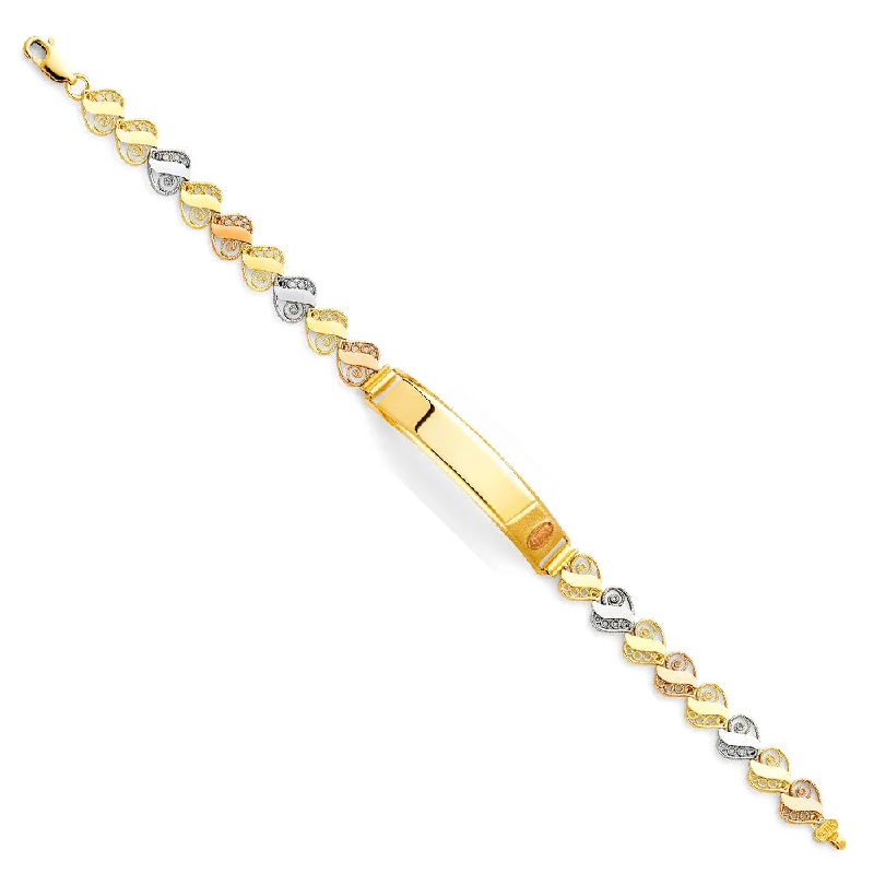 Beautiful Gemstone Bracelet for Special Occasions-14K Guadalupe ID Bracelet