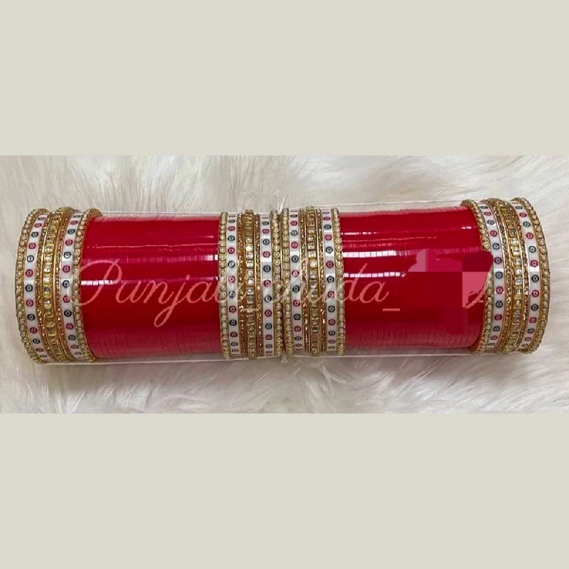 Simple Gold Bangles for Classic Look-Martina Jewels Pack Of 6 Traditional Gold Plated Bangles Set