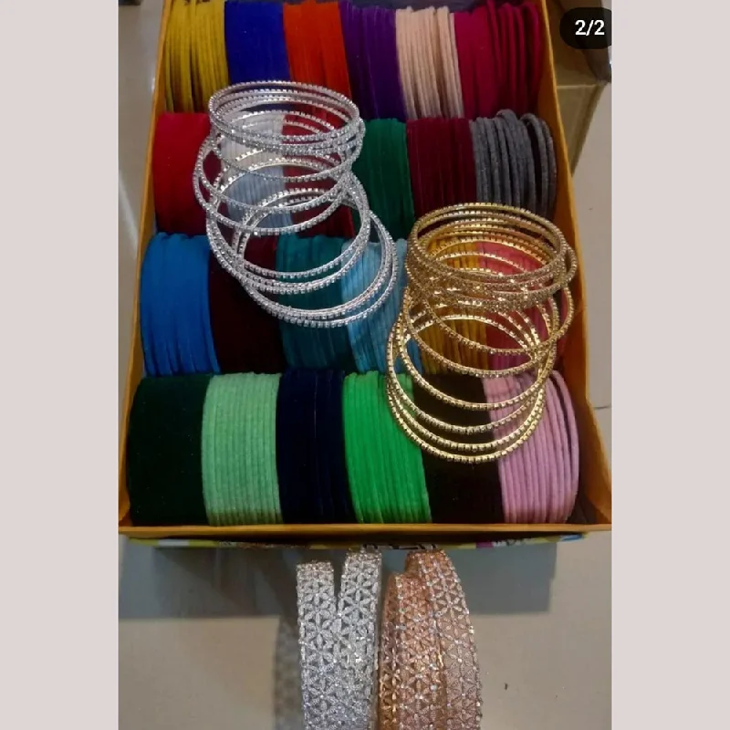 Fashion Bangles for Young Adults-Martina Jewels Thread Bangles Set