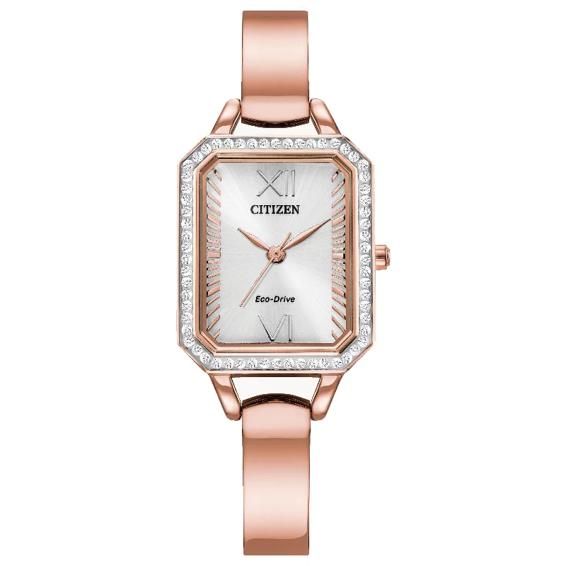 Fashion Watches for Gift Ideas-Citizen Eco-Drive Silhouette Crystal EM0983-51A