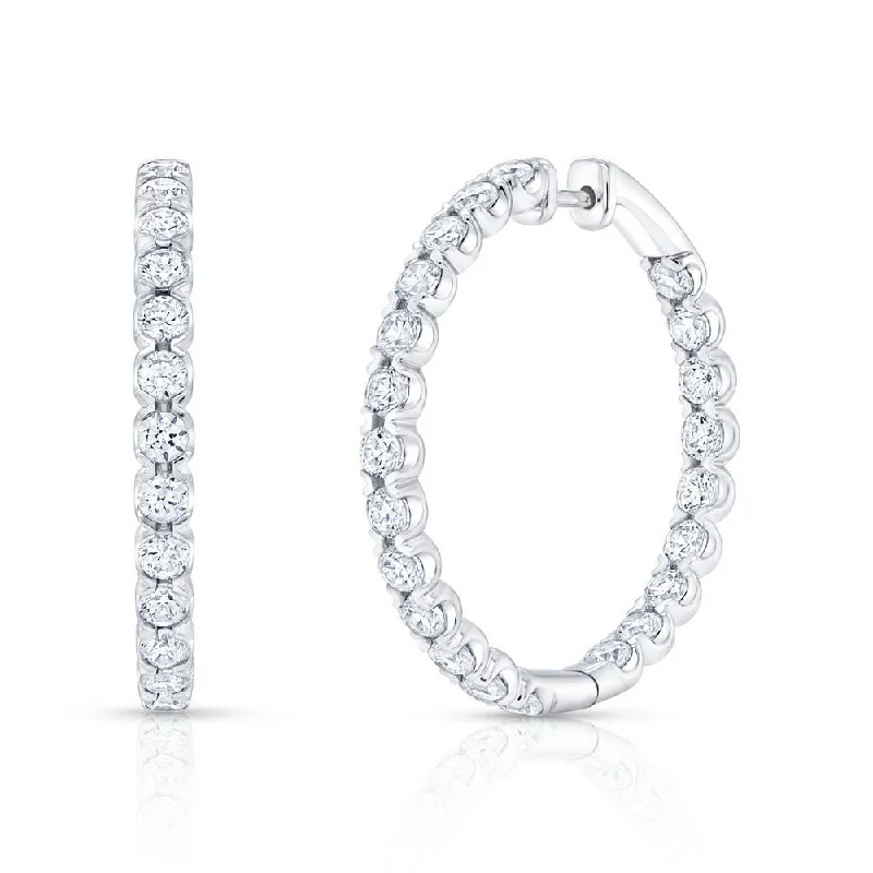 Elegant Stud Earrings for Weddings-Uneek Signature Collection Hoop Earrings