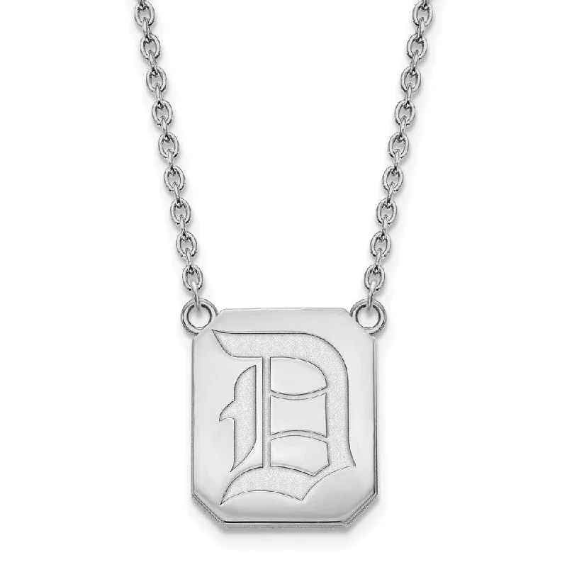 Unique Necklace for Gifts-Sterling Silver Duquesne U Large 'D' Pendant Necklace