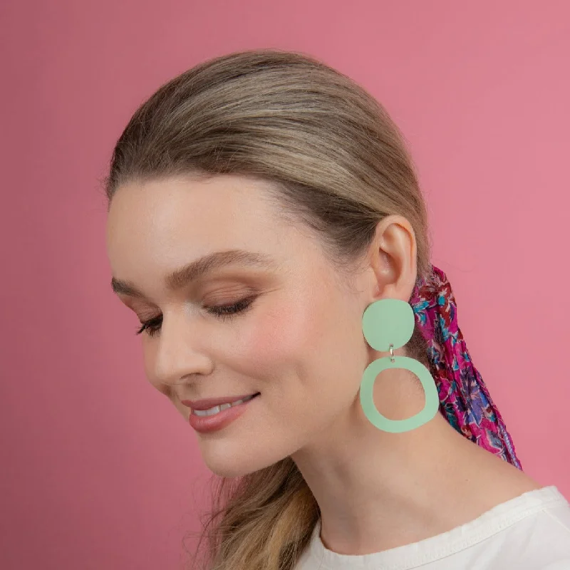 Large Statement Earrings-Mintcloud Dangles - Loopy Loops