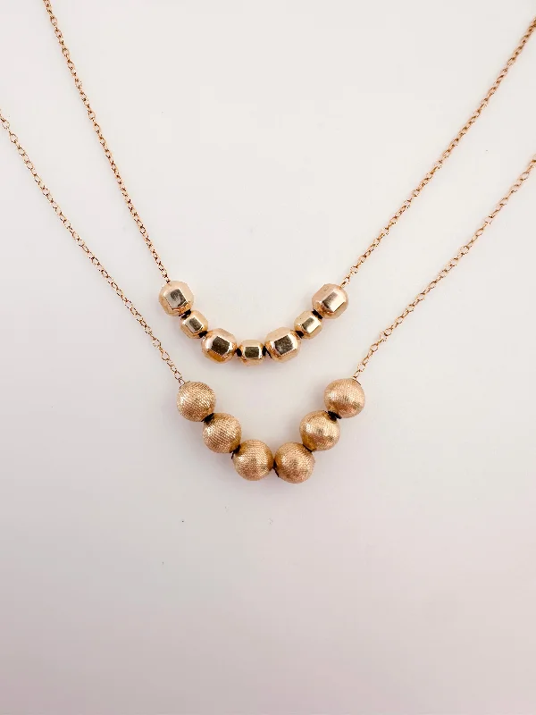 Elegant Wedding Necklace for Brides-Gold-Filled Fidget Necklaces