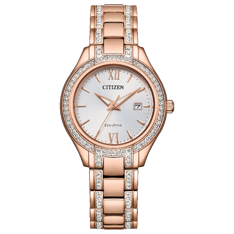 High-End Watches for Corporate Gifting-Citizen Eco-Drive Silhouette Crystal FE1233-52A