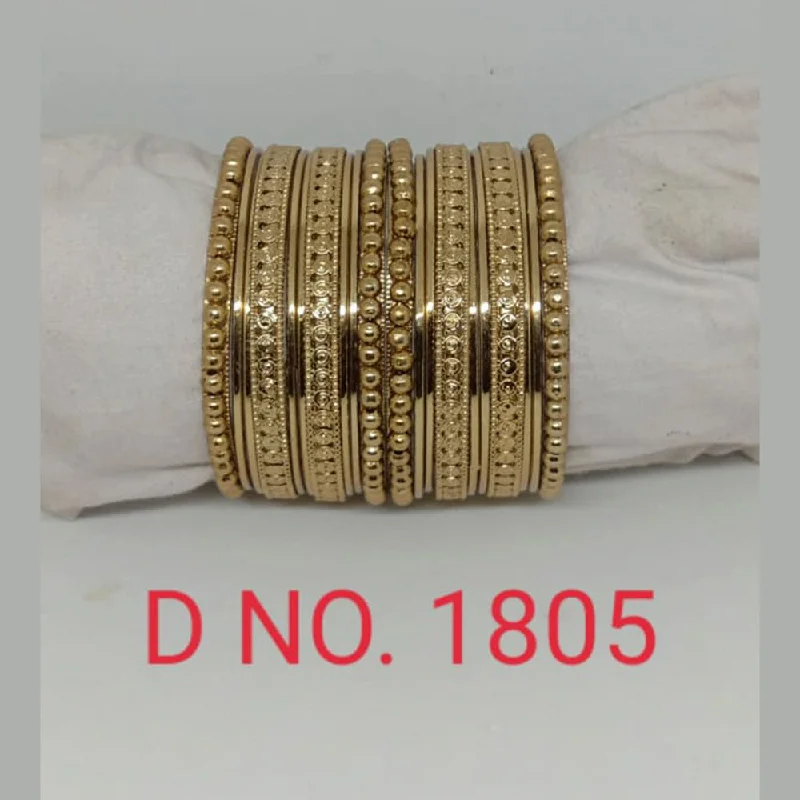 Large Bangle Set for Weddings-Shree Asha Bangles Gold Plated Bangles Set