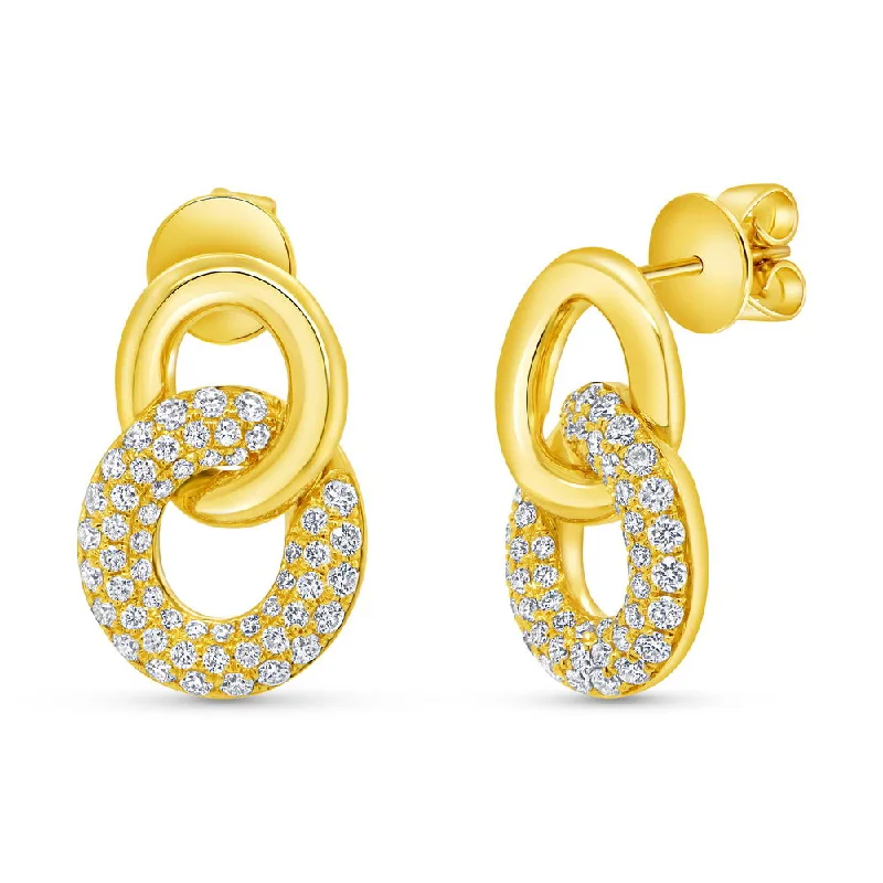 Cute Earrings for Everyday Wear-Uneek Legacy Collection Link Earrings