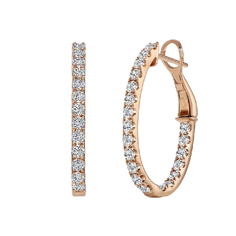 Timeless Earrings for Special Occasions-Uneek Chatterley Collection 1-Row Hoop Earrings