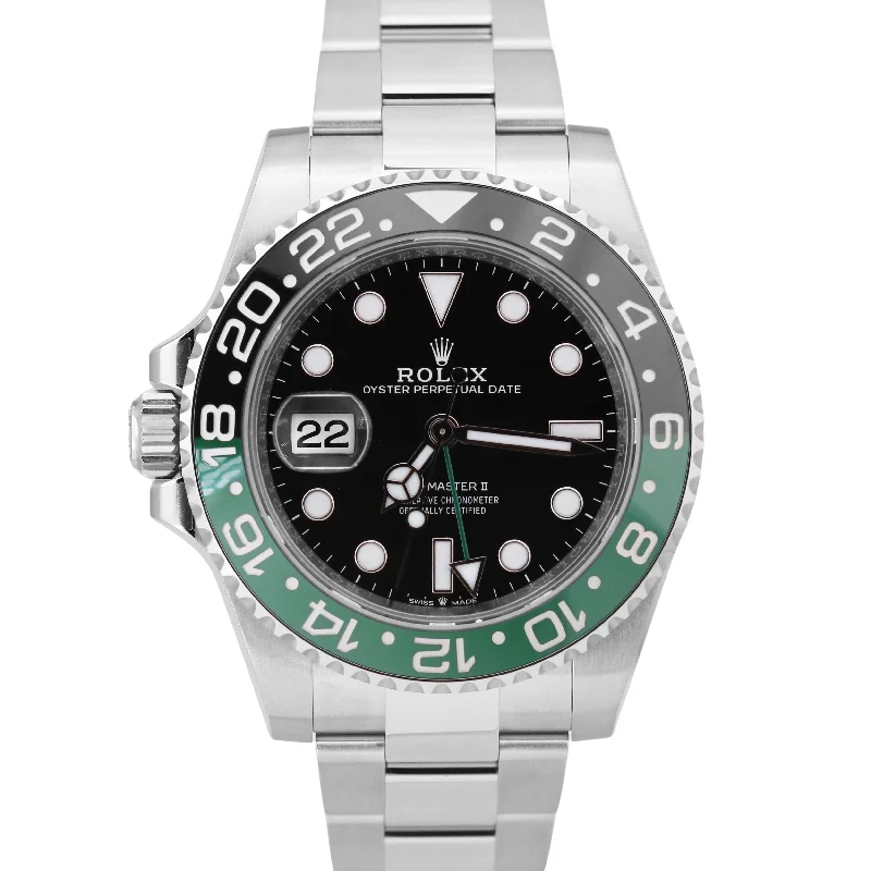 Customizable Watches for Special Gifts-NEW MARCH 2024 Rolex GMT-Master II SPRITE GREEN 126720 VTNR Oyster Watch BOX